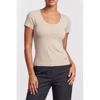 Guess Marciano GUESS Ss Sn Tina Top Smash Taupe Taglia: S | Maglie Sportivi Outlet | Donna | Nero