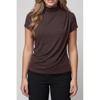 Guess Marciano GUESS Ss Hn Cydnee Top Bark Brown Taglia: XS | Maglie Sportivi Outlet | Donna | Marrone