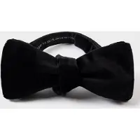Paul Smith Men Bowtie Velvet Black Taglia: OS | Cravatte Outlet | Uomo | Nero