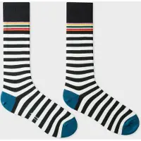Paul Smith Men Sock Two Stripe Off White Taglia: OS | Calzini Outlet | Uomo | Bianco