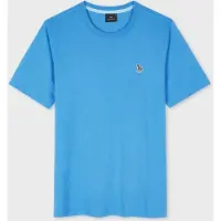 Paul Smith Mens Reg Fit Tshirt Zebra Badge Greyish Blue Taglia: S | Magliette basic Outlet | Uomo | Blu