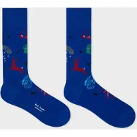 Paul Smith Men Sock Dreamscape Cobalt Blue Taglia: OS | Calzini Outlet | Uomo | Blu