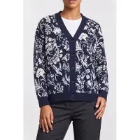 Guess Marciano GUESS Ls Vn Jacquard Melin Blackened Blue Multi Taglia: S | Maglioni a maglia Outlet | Donna | Blu