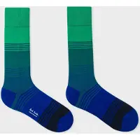 Paul Smith Men Sock Graded Stripe Bottle Green Taglia: OS | Calzini Outlet | Uomo | Verde