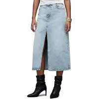 AllSaints Honor Maxi Skirt Light Indigo Taglia: 16 | Gonne di jeans Outlet | Donna | Blu
