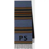 Paul Smith Men Scarf Ps Jersey Strp Slate Taglia: OS | Sciarpe Outlet | Uomo
