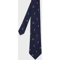 Paul Smith Men Tie Cyclists Navy Taglia: 8 | Cravatte Outlet | Uomo | Blu