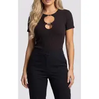 Guess Marciano GUESS Ss Valeria Hook Top Jet Black A996 Taglia: XS | Maglie Sportivi Outlet | Donna | Nero