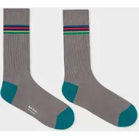 Paul Smith Men Sock Duo Rib Slate Taglia: OS | Calzini Outlet | Uomo