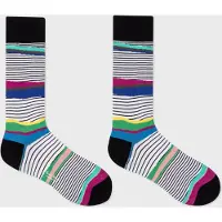 Paul Smith Men Sock Eli Stripe Black Taglia: OS | Calzini Outlet | Uomo | Nero