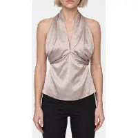 Guess Marciano GUESS Aretha Halter Knot T Velvet Taupe Taglia: 42 | Magliette intime Outlet | Donna | Nero