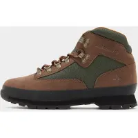 Timberland - Euro Hiker Mid Lace Up Boot Dark Brown Nubuck per Uomo in Pelle - Taglia 10,5 US