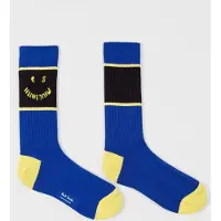 Paul Smith Men Sock Happy Cobalt Blue Taglia: OS | Calzini Outlet | Uomo | Blu