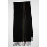 Paul Smith Men Scarf Offset Signatr Black Taglia: OS | Sciarpe Outlet | Uomo | Nero