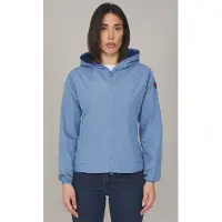 Save the Duck Giubbotto donna con cappuccio stella, colore celeste