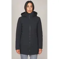 Save the Duck Piumino lungo con cappuccio rachel, colore nero