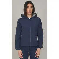 Save the Duck Giubbotto donna con cappuccio stella, colore blu