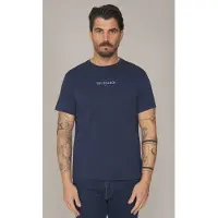 Trussardi T-shirt con stampa logo, colore blu