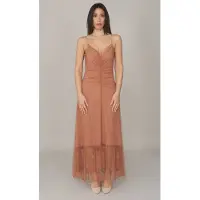 Twinset Abito midi tulle point d'esprit