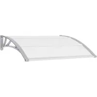 vidaXL Baldacchino per porte grigio 120x100 cm PC