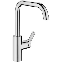 Kwc Naber Glam 1 miscelatore monocomando ad alta pressione in metallo argento