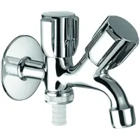 Schell COMFORT valvola di scarico combinata cromo DN 15