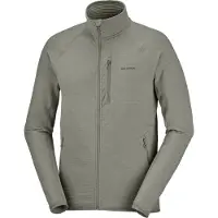 Salomon - Pile stretch e leggero - Sntial Lightwarm FZ M Castor Gray per Uomo - Taglia S - Grigio