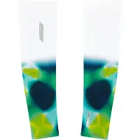 Soar - Manicotti da trail/running - Race Sleeves White/Green - Taglia 41-44 - Bianco