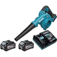 Makita Soffiatore a batteria UB 002 GU201 40 V max. + 2 batterie da 4,0 Ah + caricabatterie