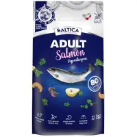 BALTICA Cibo secco per cani adulti EXCELLENT, con salmone, ipoallergenico, taglie XS, S, confezione da 3 kg