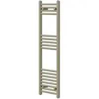 LuxeBath Asciugamani radiante Sahara, 400x1200 mm, beige, con attacco laterale, asciugamani radiante a pannello, porta asciugamani radiante da parete per bagno