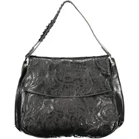 Desigual , zaino medio paisley, Donna, Poliuretano, Nero, U