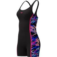 Speedo Women's Hyperboom Splice Muscleback Legsuit Costume intero Donna (40, nero)