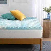 Markenlos Supporto per materasso 140 x 200 cm - Oeko-Tex, materasso a molle con gel rinfrescante