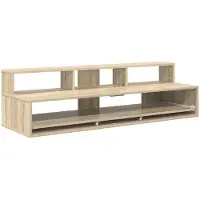 Syfax Scrivania da studio Sonoma, rovere, 152 x 42,5 x 36 cm, realizzata in legno composito