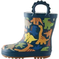 Next Stivale di gomma blu / navy / giallo / arancione