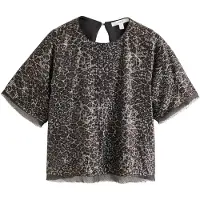 Next Mantellina marrone / grigio chiaro / nero / argento