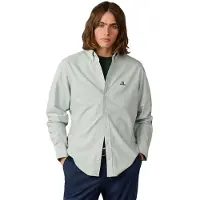 Hackett London per uomo. HM3010910 camicia oxford tinta unita fit classico verde (S), Casual, Cotone, Manica lunga