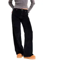 Roxy - Pantalon en velours côtelé - Surf Crush Cord Pant Anthracite per Donne in Cotone - Taglia XS - Nero