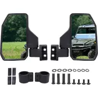 Gistuch Specchio laterale UTV pieghevole Visibilità regolabile Struttura stabile Sostituzione per Polaris RZR XP Turbo Pro 900