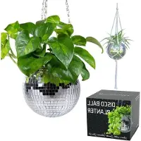 OEM Vaso sospeso per fiori da 15 cm, decorazione argentata