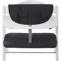 OEM Highchair Pad Deluxe: riduttore per seggiolone in legno - nero/grigio - facile da fissare - 45 x 24 cm