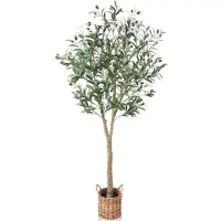 OEM Albero artificiale intrecciato, altezza 150 cm, in vaso, decorazione per il soggiorno