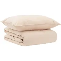 vidaXL Set di lenzuola , 2 pezzi, 137 x 200 cm, inverno, 350 gsm, beige