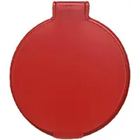 Gistuch Specchio rotondo in plastica, pieghevole da un lato, portatile, compatto, ideale per la trousse, colore rosso