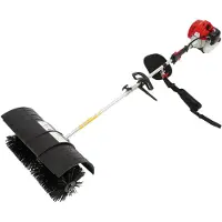 StarTech.com Spazzola aspirapolvere a spinta manuale, alimentata a benzina - 2,3 CV - 52 cm³ - 8500 giri/min - Materiale: nylon PA6 - Testa spazzola: 23 × 52 cm - Avviamento manuale