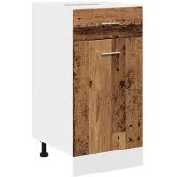 vidaXL Cassettiera Lyon effetto legno recuperato 40x46x81,5 cm materiale a base di legno