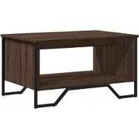 vidaXL Tavolino da caffè marrone aspetto rovere 75x51x40 cm materiale a base di legno