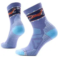 Smartwool Women's Hike Light Cushion Fox Meadow Mid Crew Calze da trekking Donna (34-37, blu/lilla)