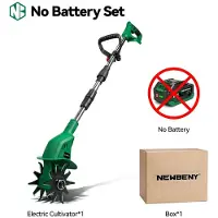 StarTech.com Fresatrice elettrica per giardino – Coltivatore e zappatrice senza fili – 1600 W – 800 giri/min – Compatibile con batteria da 21 V – Senza batteria